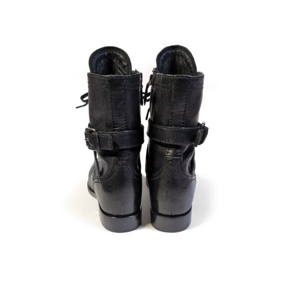 PRADA Combat Boots Black Leather Lace Up Boots Size 36 | 6 *PRIMO* - Picture 11 of 11